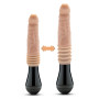 Вібратор Blush Dr Skin Dr Knight з ротацією та фрикціями, бежевий