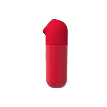Мини вибратор  с вакуумной стимуляцией клитора Chisa 69 ECSTASY Marker Pen, красный