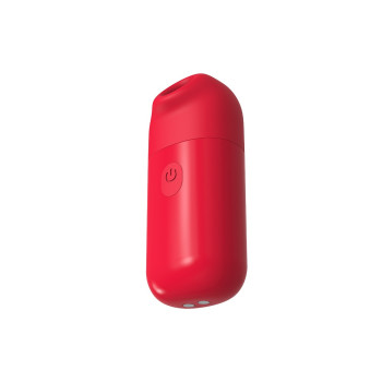 Мини вибратор  с вакуумной стимуляцией клитора Chisa 69 ECSTASY Marker Pen, красный