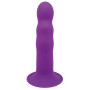 Вібратор рельєфний Adrien Lastic Hitsens 3 на присосці, фіолетовий