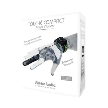 Вібронасадка на палець Adrien Lastic Touche Compact S з дротом, чорна