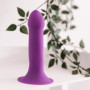 Фалоімітатор термореактивний Adrien Lastic Hitsens 6 на присосці, фіолетовий