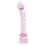 Спиральный фаллоимитатор для точки G из стекла Dream Toys Glaze Glass в форме бутона розы