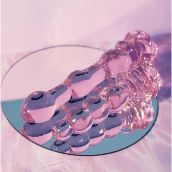 Фалоімітатор ялинка зі скла Dream Toys Glaze Glass у формі бутона троянди