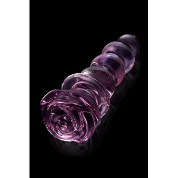Фалоімітатор ялинка зі скла Dream Toys Glaze Glass у формі бутона троянди