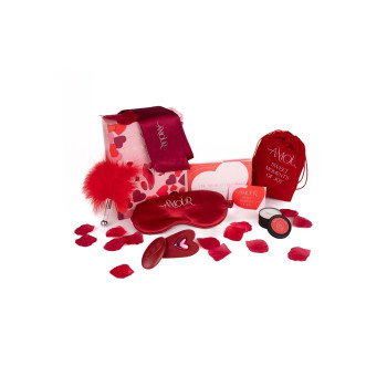 Набір еротичних аксесуарів Dream Toys Amour The Secrets Of Love червоний, 7 шт.