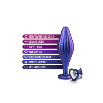 Хвиляста анальна пробка Blush Anal Adventures Matrix зі стимулюючим дизайном, фіолетова