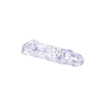 Насадка на пеніс реалістична NMC Ice Crystals Collection з віброкулею та пультом, прозора