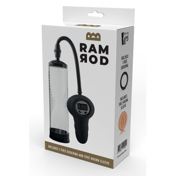 Помпа вакуумна автоматична Dreamtoys Ramrod з манометром, прозора