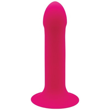 Фалоімітатор термореактивний Adrien Lastic Hitsens 2 подвійний щільності, на присосці, рожевий