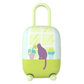 Віброяйце та вакуумний стимулятор для клітора 2в1 BeYourLover Magic Suitcase в зарядному кейсі, зелений