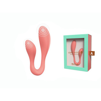 Смарт-стимулятор Adrien Lastic Couple Secrets II + APP для клітора та точки G, кораловий