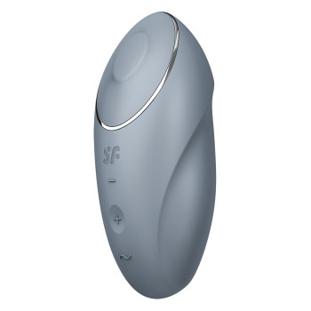Вібратор для клітора Satisfyer Tap & Climax 1 з вібрацією та постукуванням, сірий