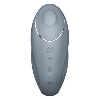 Вібратор для клітора Satisfyer Tap & Climax 1 з вібрацією та постукуванням, сірий