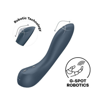 Вібратор з механізмом руху вгору та вниз Satisfyer G-Spot Wave 4 сірий