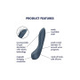 Вібратор з механізмом руху вгору та вниз Satisfyer G-Spot Wave 4 сірий