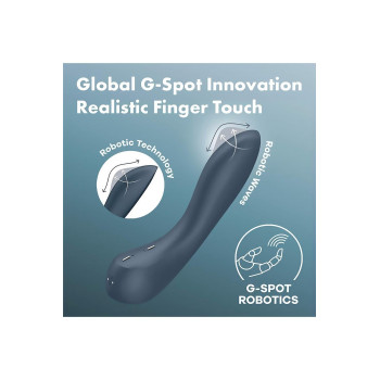 Вібратор з механізмом руху вгору та вниз Satisfyer G-Spot Wave 4 сірий