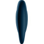Вибрирующее кольцо для пениса Satisfyer Glorious Duo со стимуляцией яичек и клитора, синее