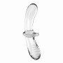 Подвійний скляний фалоімітатор Satisfyer Double Crystal Transparent прозорий