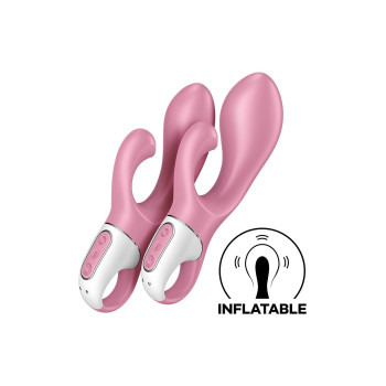 Вібратор кролик Satisfyer Air Pump Bunny 2 з технологією тиску повітря, рожевий