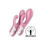 Вібратор кролик Satisfyer Air Pump Bunny 2 з технологією тиску повітря, рожевий