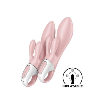 Надувной вибратор-кролик Satisfyer Air Pump Bunny 3 розовый