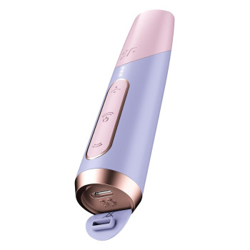 Мініатюрний вакуумний стимулятор клітора Satisfyer Bold Kiss рожево-бузковий
