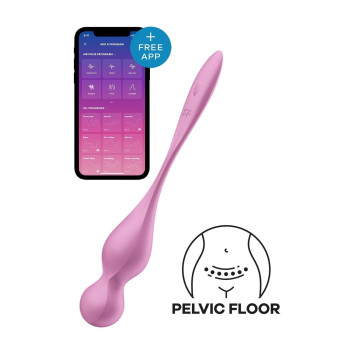 Смарт-кульки Кегеля Satisfyer Love Birds 1 з вібрацією, рожеві
