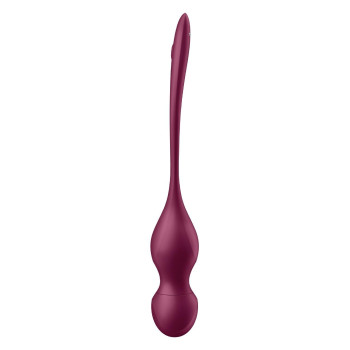 Кульки Кегеля з вібрацією Satisfyer Love Birds Vary та змінними вантажами, бордові