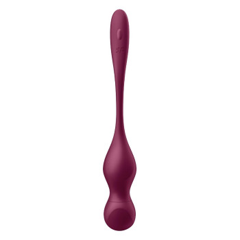 Кульки Кегеля з вібрацією Satisfyer Love Birds Vary та змінними вантажами, бордові
