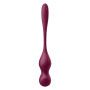 Кульки Кегеля з вібрацією Satisfyer Love Birds Vary та змінними вантажами, бордові