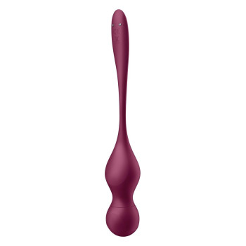 Кульки Кегеля з вібрацією Satisfyer Love Birds Vary та змінними вантажами, бордові