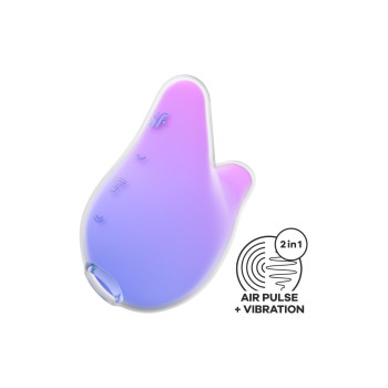 Стимулятор з повітряним імпульсом + вібрація Satisfyer Mermaid Vibes бузково-рожевий