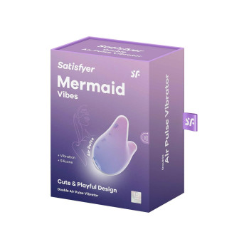 Стимулятор з повітряним імпульсом + вібрація Satisfyer Mermaid Vibes бузково-рожевий