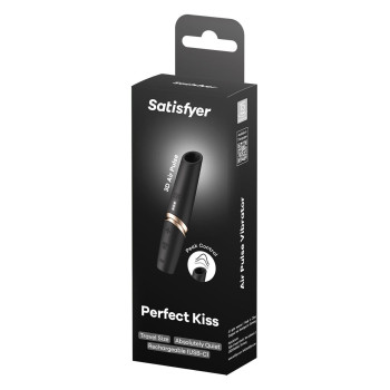 Кліторальний безконтактний масажер Satisfyer Perfect Kiss чорний