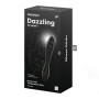 Скляний подвійний фалоімітатор Satisfyer Dazzling Crystal 1 для точки G чорний