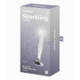 Стеклянная анальная пробка Satisfyer Sparkling Crystal прозрачная