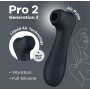 Вібратор із ефектом пульсації Satisfyer Pro 2 Generation 3 чорний