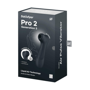 Вібратор із ефектом пульсації Satisfyer Pro 2 Generation 3 чорний