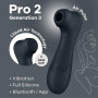 Смарт-вібратор із ефектом пульсації Satisfyer Pro 2 Generation 3 чорний