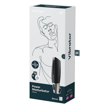Смарт-мастурбатор Satisfyer Power Masturbator для використання на верхній половині пеніса, чорний