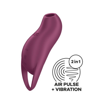 Кліторальний стимулятор із повітряними імпульсами Satisfyer Pocket Pro 1 фіолетовий