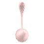 Вібратор в трусики Satisfyer Ribbed Petal з додатком та пультом, рожевий