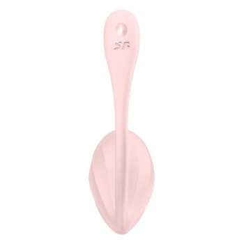 Вібратор в трусики Satisfyer Ribbed Petal з додатком та пультом, рожевий