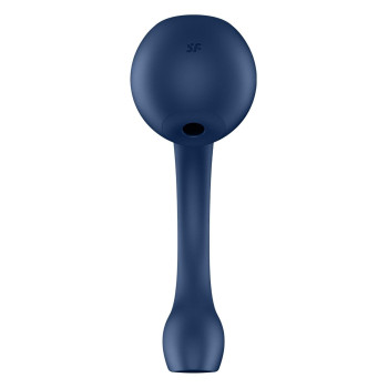Вібратор для точки G та клітора Satisfyer Pro+ Wave 4 Connect App з додатком, синій