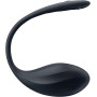 Вібратор у трусики Satisfyer Ribbed Petal з додатком та пультом, чорний