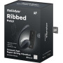 Вібратор у трусики Satisfyer Ribbed Petal з додатком та пультом, чорний