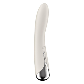 Вібратор для точки G Satisfyer Spinning Vibe 1 з ротацією, молочний