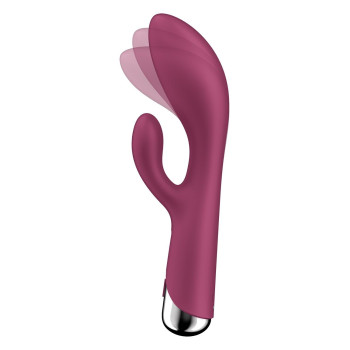 Вібратор-кролик Satisfyer Spinning Rabbit 1 для точки G та клітора, червоний