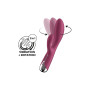 Вібратор-кролик Satisfyer Spinning Rabbit 1 для точки G та клітора, червоний